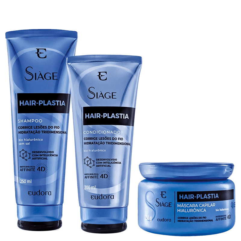 Kit Eudora Siàge Hair-Plastia Trio (3 Produtos)