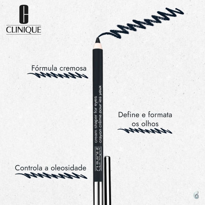 Clinique Cream Shaper Black Diamond - Lápis de Olho 1,2g