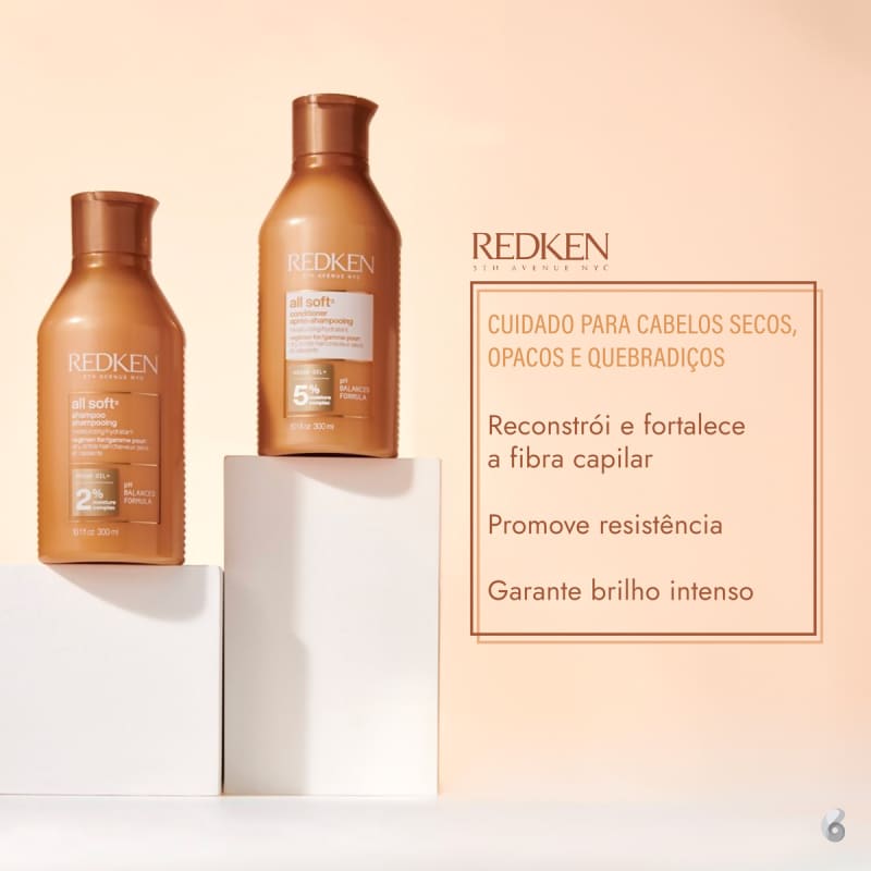 Kit Redken All Soft Duo (2 Produtos)