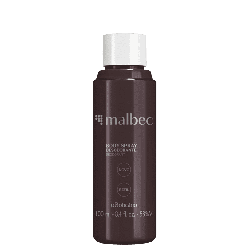 o Boticário Malbec Refil - Body Spray Desodorante 100ml