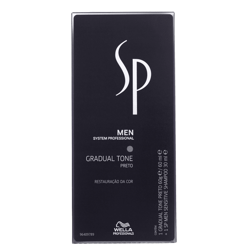 Kit SP System Professional Men Gradual Tone Black (3 Produtos)