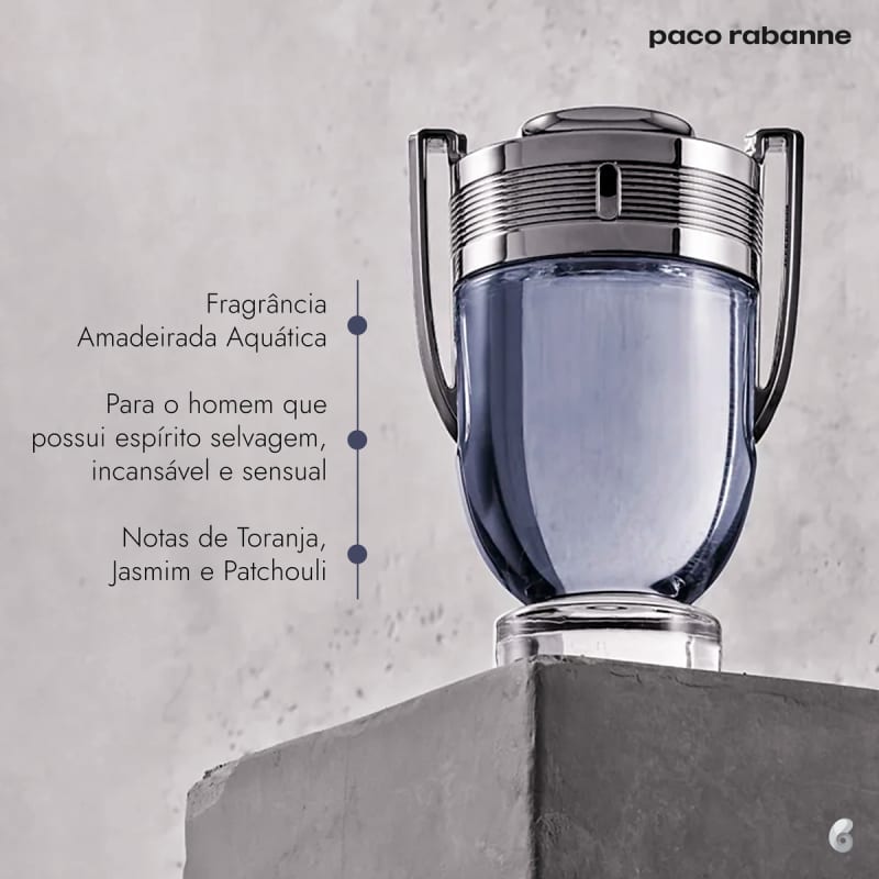 Invictus Paco Rabanne Eau de Toilette - Perfume Masculino 100ml