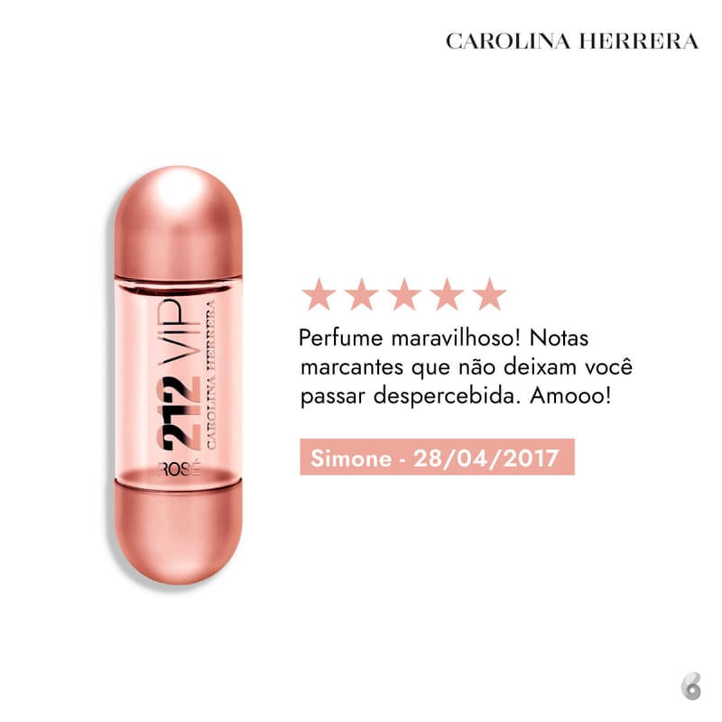 212 VIP Rosé Carolina Herrera Eau de Parfum - Perfume Feminino 50ml