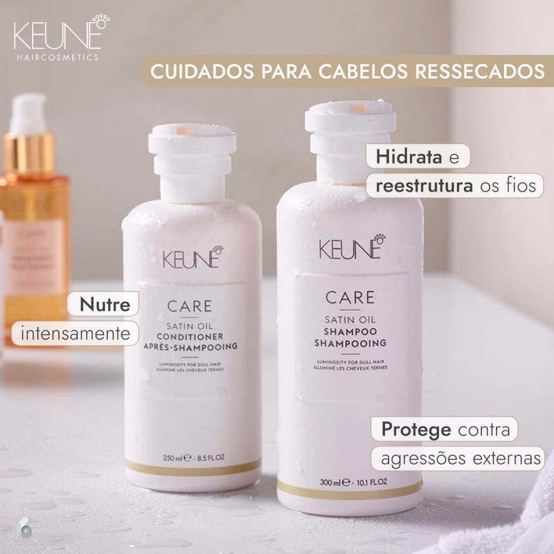 Kit Keune Care Satin Oil Cuidado Diário (2 Produtos)