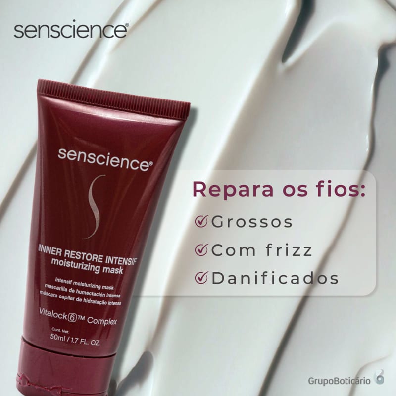 Senscience Inner Restore Intensif Moisturizing - Máscara Capilar 50ml