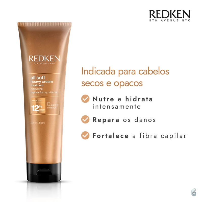 Redken All Soft Heavy Cream - Máscara Capilar 250ml