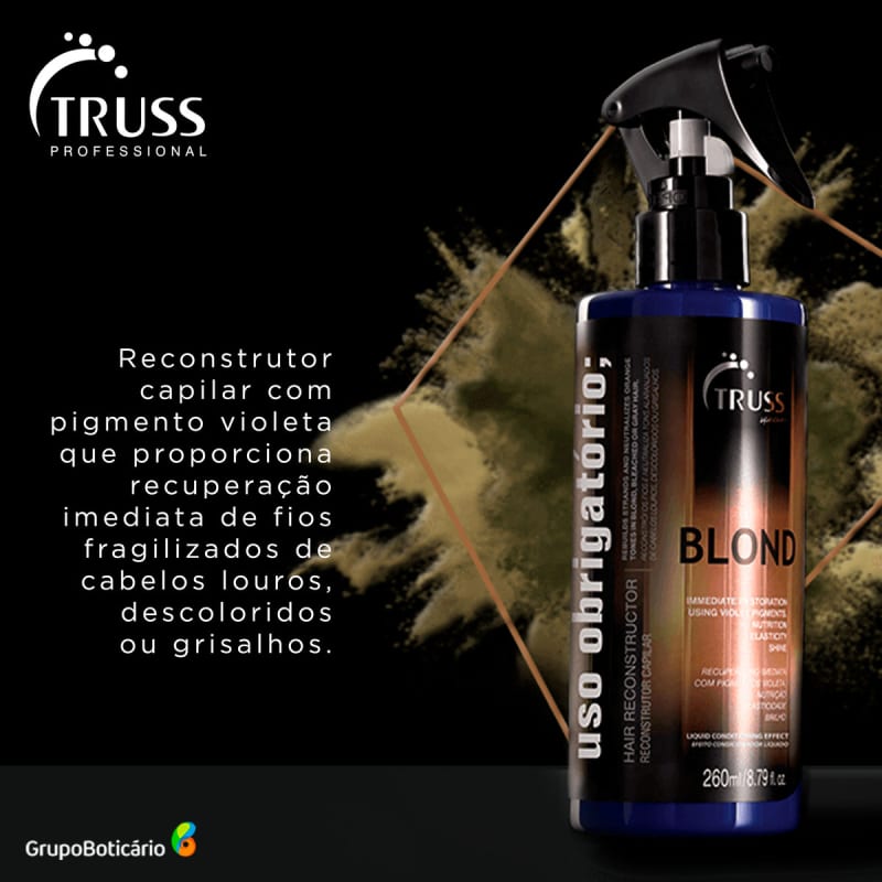 Truss Uso Obrigatório Blond - Tratamento Reconstrutor 260ml