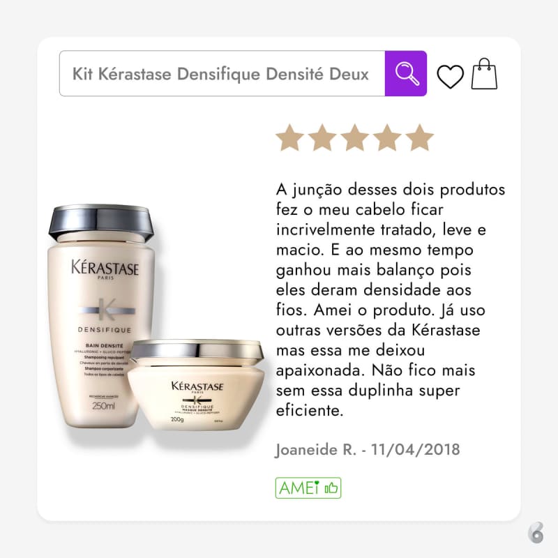 Kit Kérastase Densifique Densité Deux (2 Produtos)