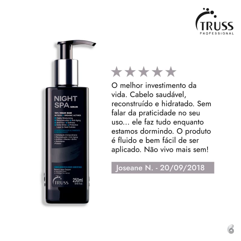 Truss Night Spa - Sérum de Tratamento Noturno 250ml