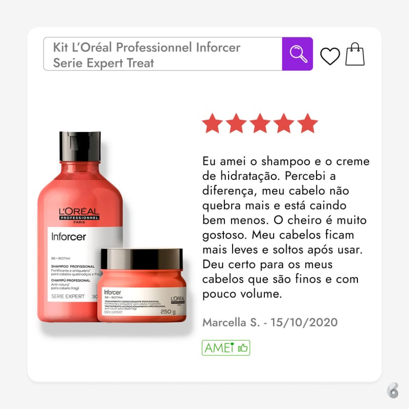 Kit L’Oréal Professionnel Inforcer Serie Expert Treat (2 Produtos)