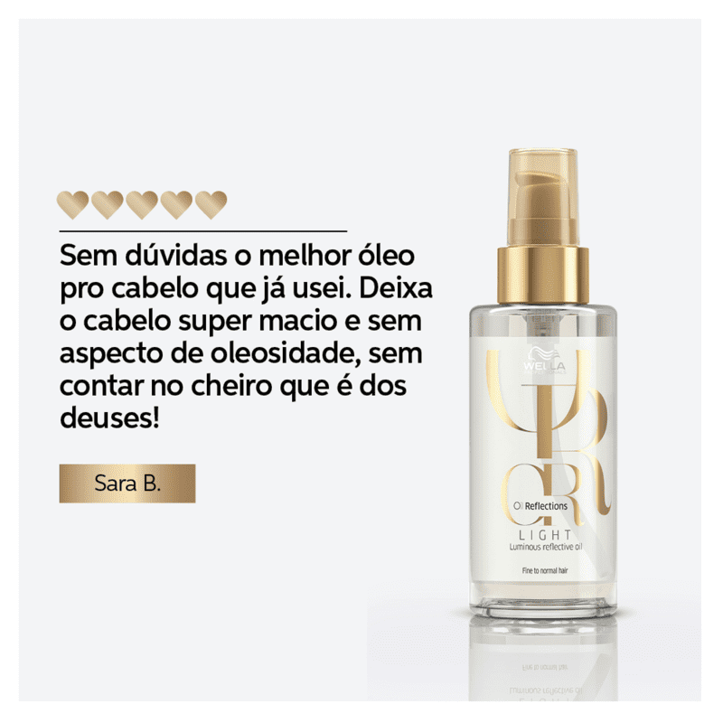 Wella Professionals Oil Reflections Light - Óleo Capilar 30ml