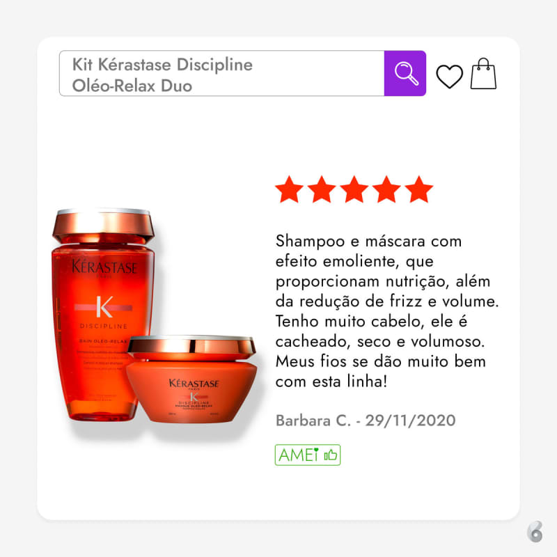 Kit Kérastase Discipline Oléo-Relax Duo (2 Produtos)