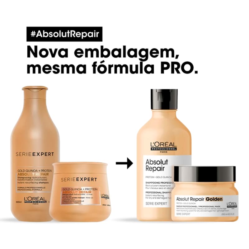 Kit L'Oréal Professionnel Serie Expert Absolut Repair Gold Quinoa + Protein Golden Lightweight (2 produtos)