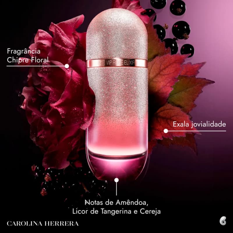 Conjunto 212 VIP Rosé Elixir Carolina Herrera Feminino - Eau de Parfum 80ml + Loção Hidratante Corporal 100ml