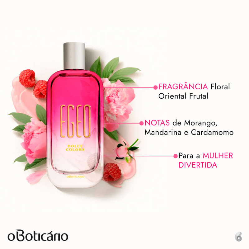 Egeo Dolce Colors Boticário - Desodorante Colônia Feminino 90ml