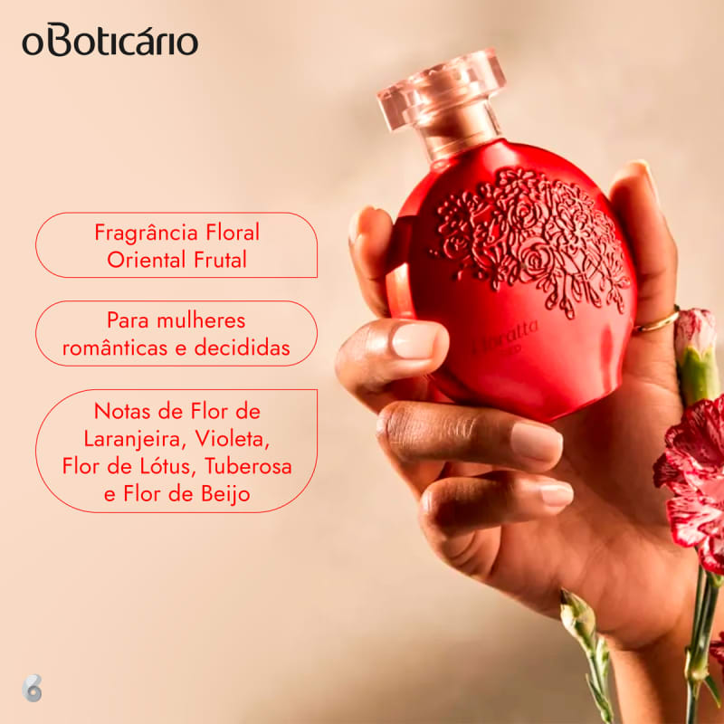 Floratta Red o Boticário - Desodorante Colônia Feminino 75ml