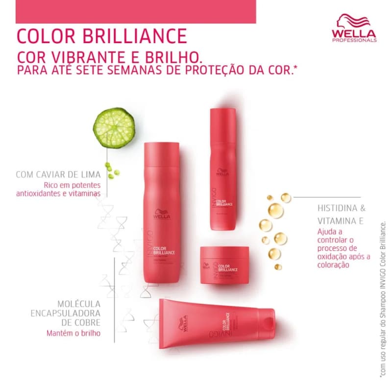 WELLA - KIT SHAMPOO 250 ML + CONDICIONADOR 200 ML - COLOR BRILLIANCE