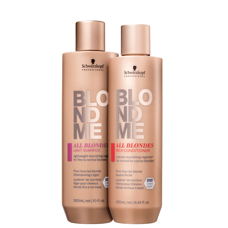 Kit Schwarzkopf Professional BlondMe Suave + Enriquecido Duo (2 Produtos)