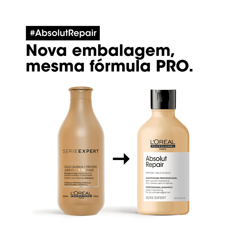 L'Oréal Professionnel Serie Expert Absolut Repair Gold Quinoa + Protein - Shampoo 300ml