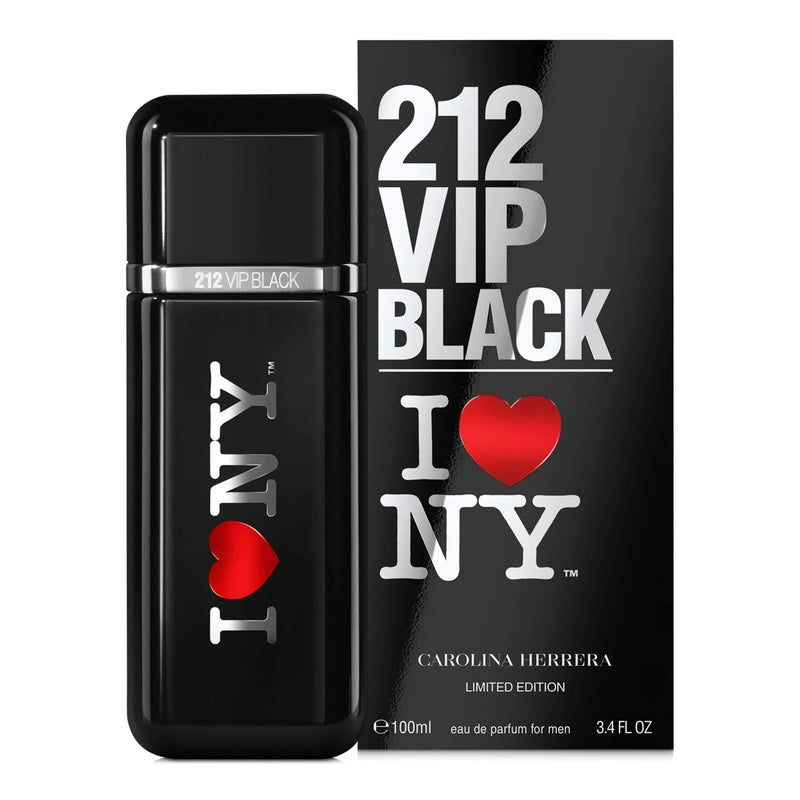 212 Vip Men Black I Love NY Carolina Herrera Eau de Parfum - Perfume Masculino 100ml