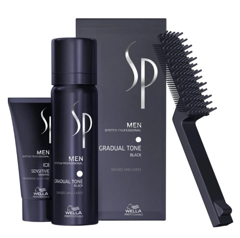 Kit SP System Professional Men Gradual Tone Black (3 Produtos)