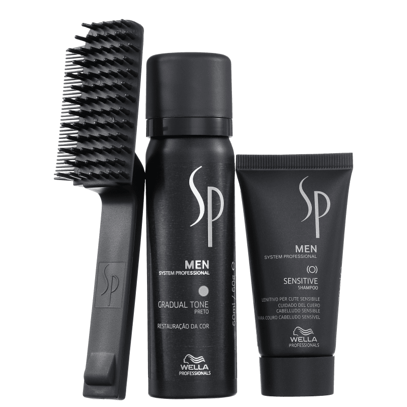 Kit SP System Professional Men Gradual Tone Black (3 Produtos)