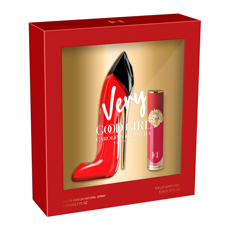 Conjunto Carolina Herrera Very Good Girl 80ml + The Lip Liquid Vinyl 5ml